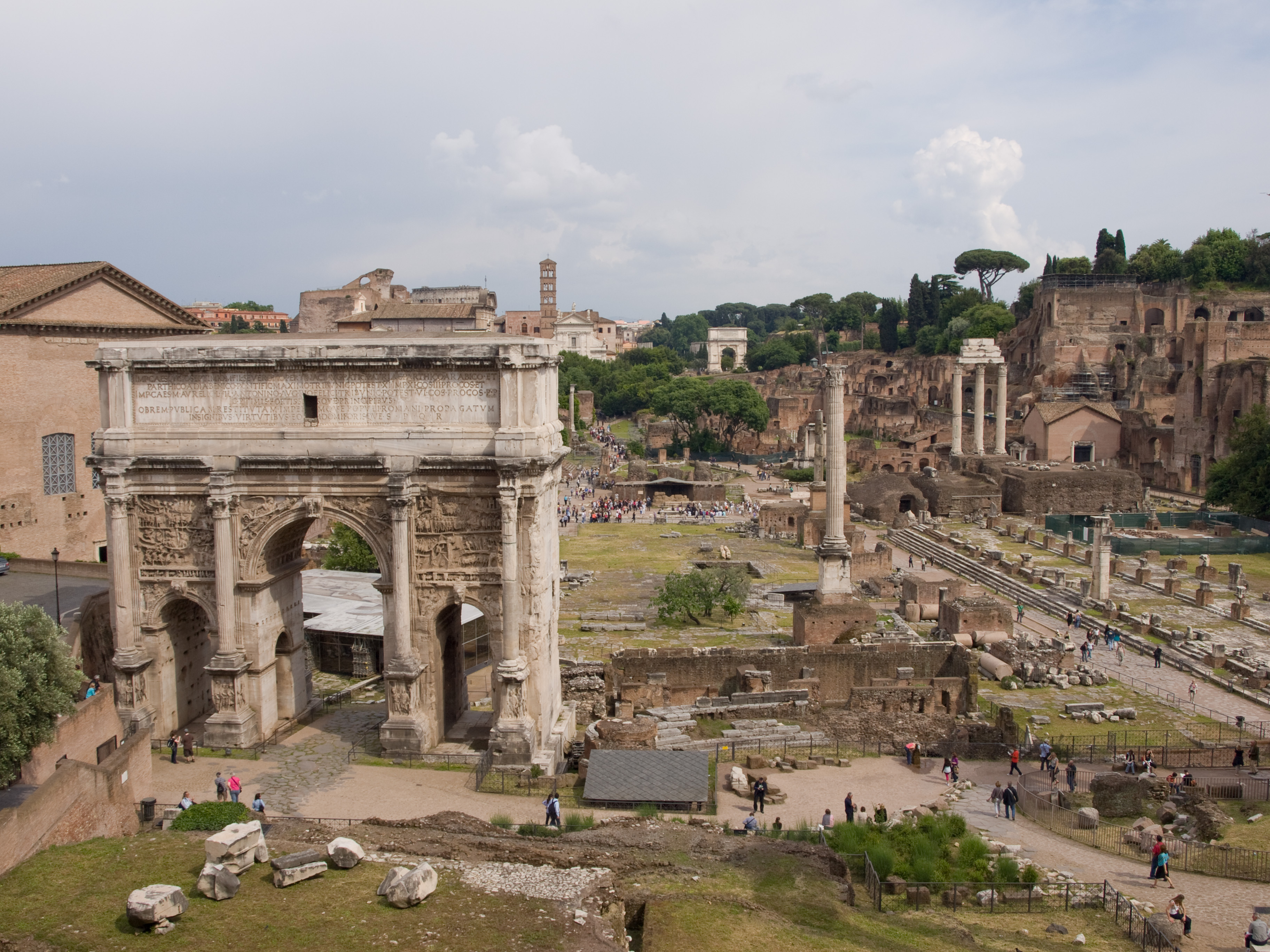 Řím, Forum Romanum, pohled z kapitolských muzeí