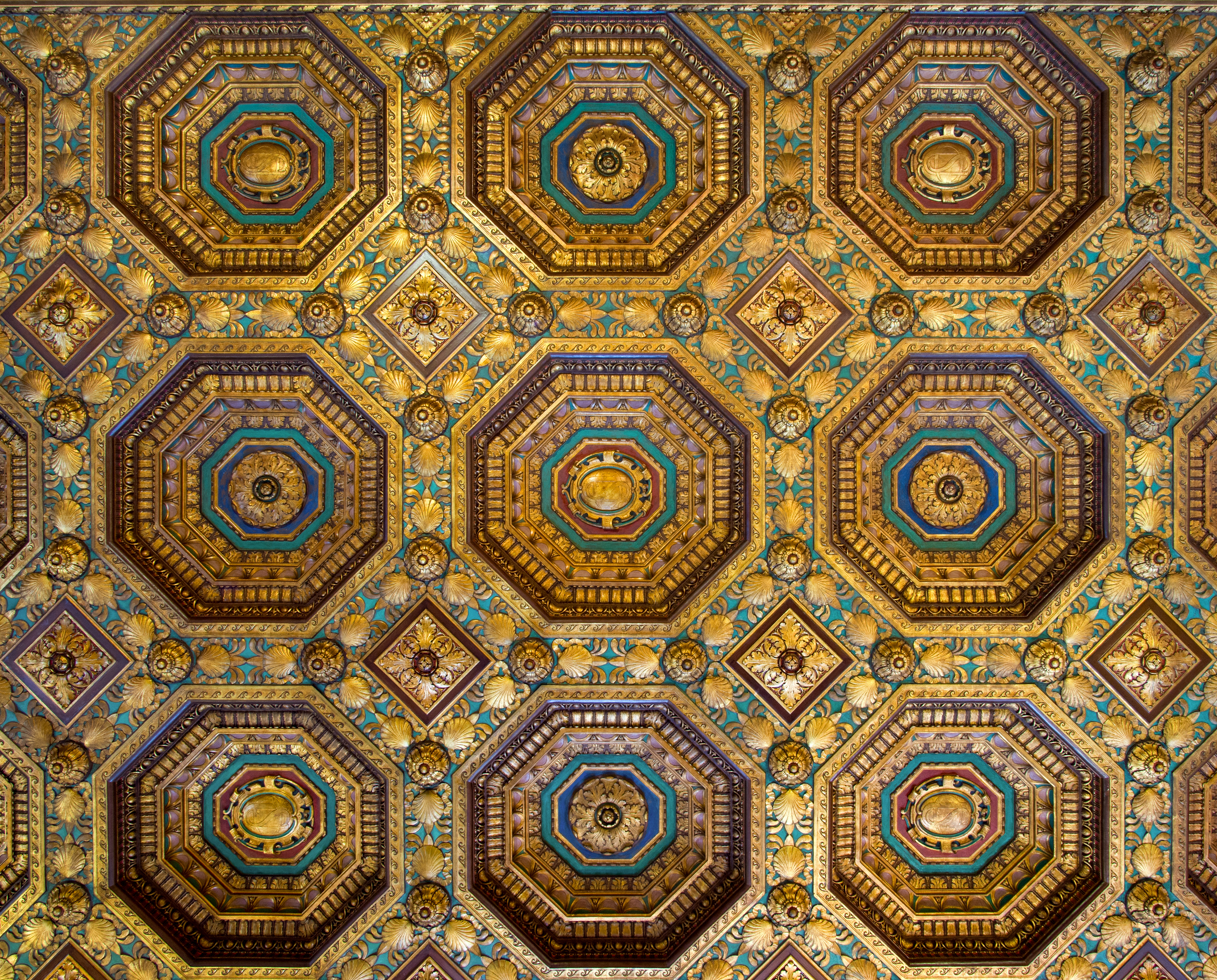 Alexander Hamilton Custom House Collector's Room ceiling (40511s)