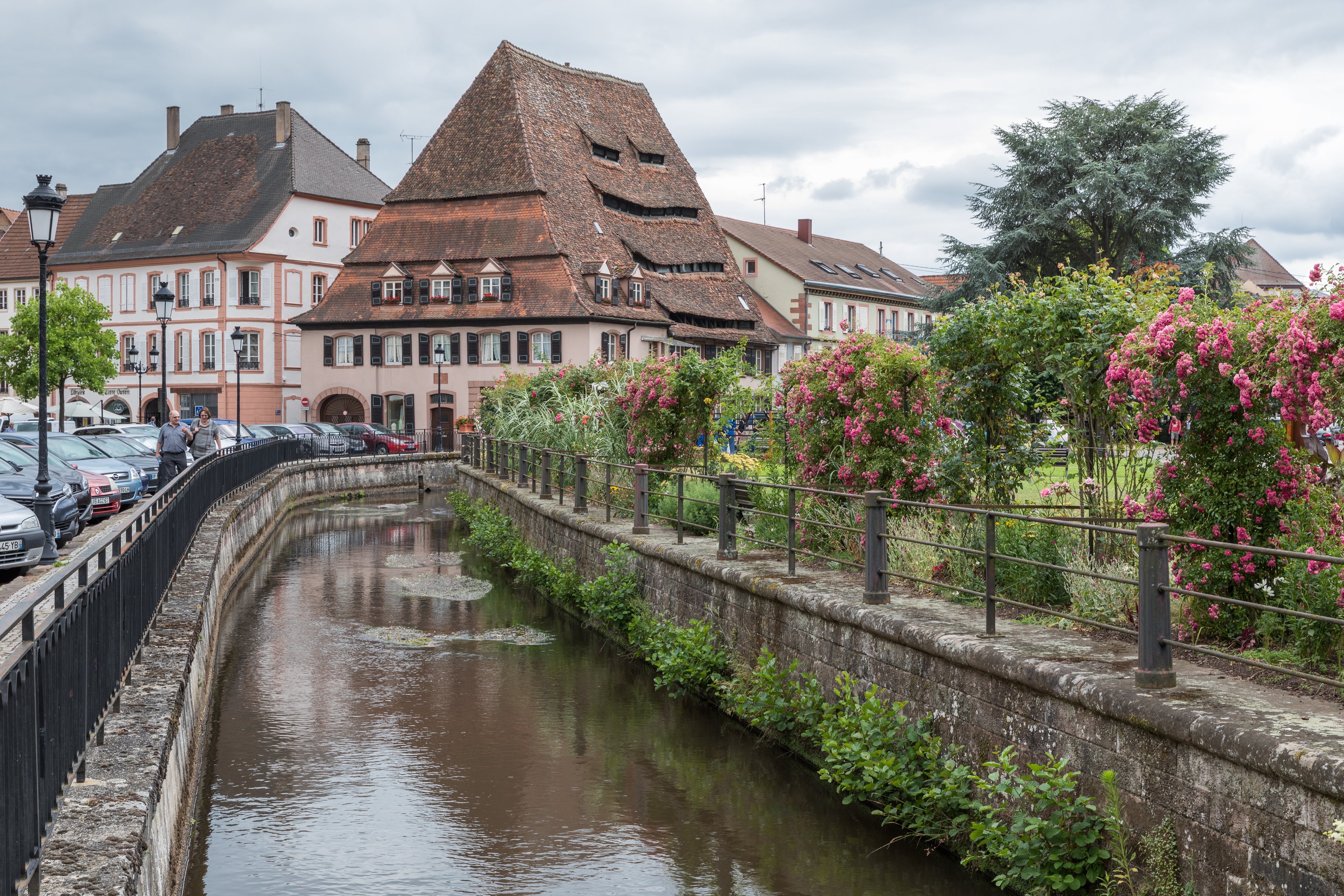 Canal de la Lauter et Maison du Sel, Wissembourg (Alsace)