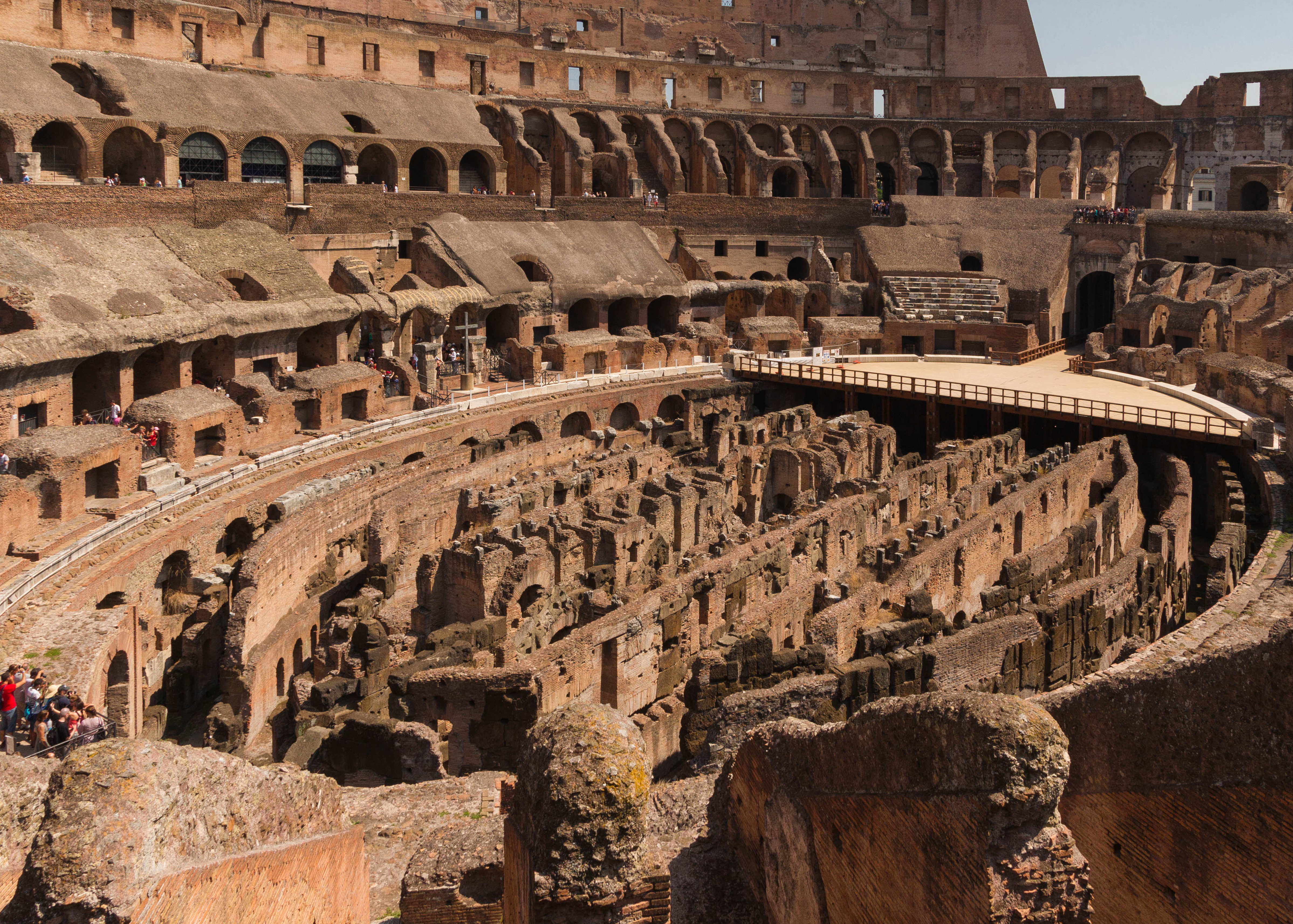 Colosseum ovale sous-sol Rome Italy