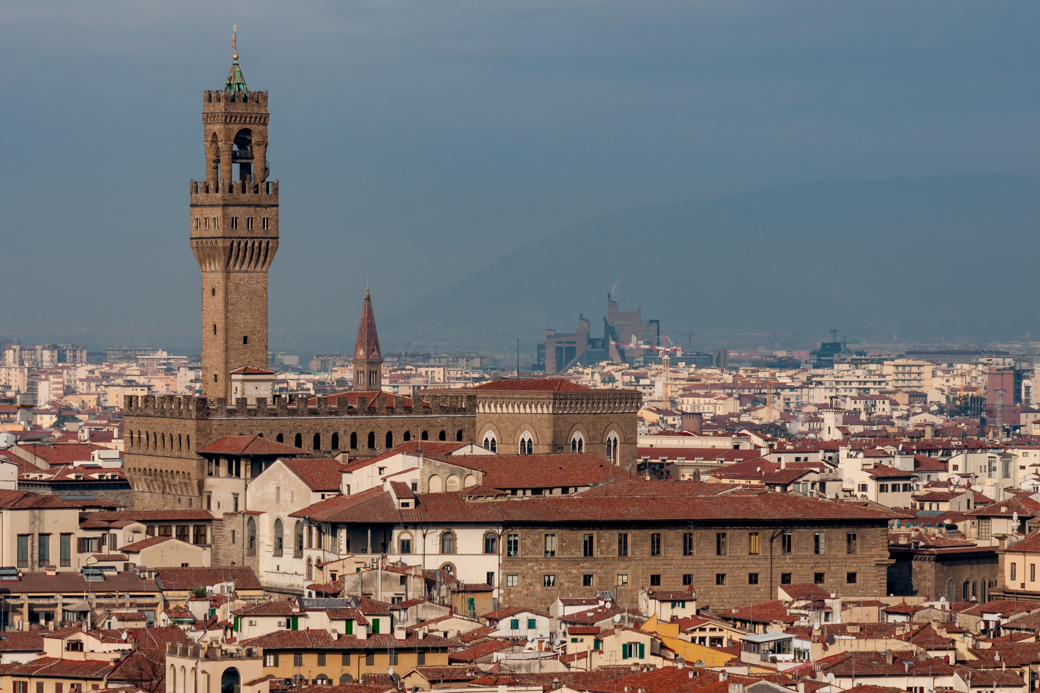 Florence Italy Remote-view-of-Palazzo-Vecchio-01