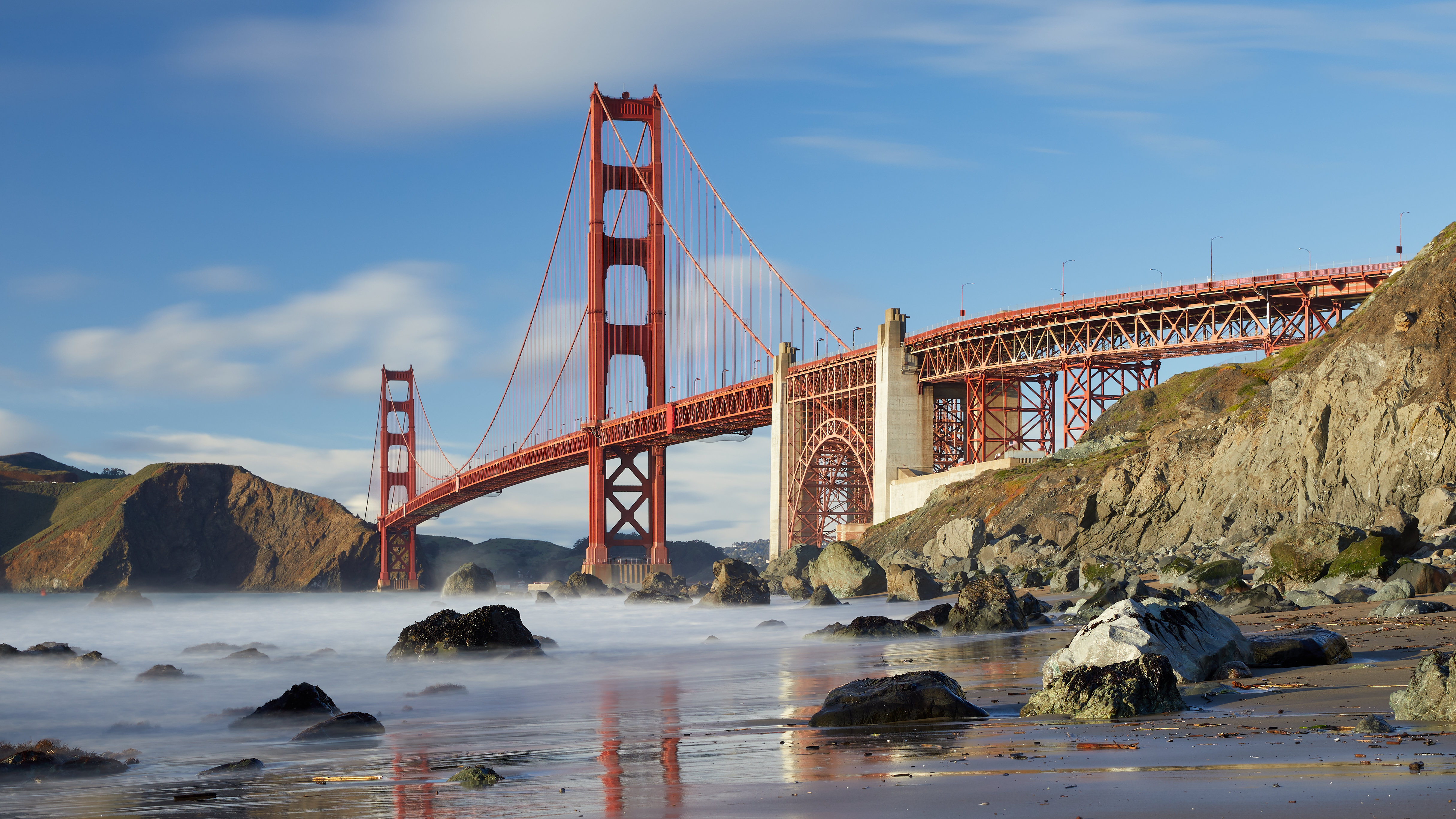 Golden Gate Bridge as seen from Marshall’s Beach, March 2018