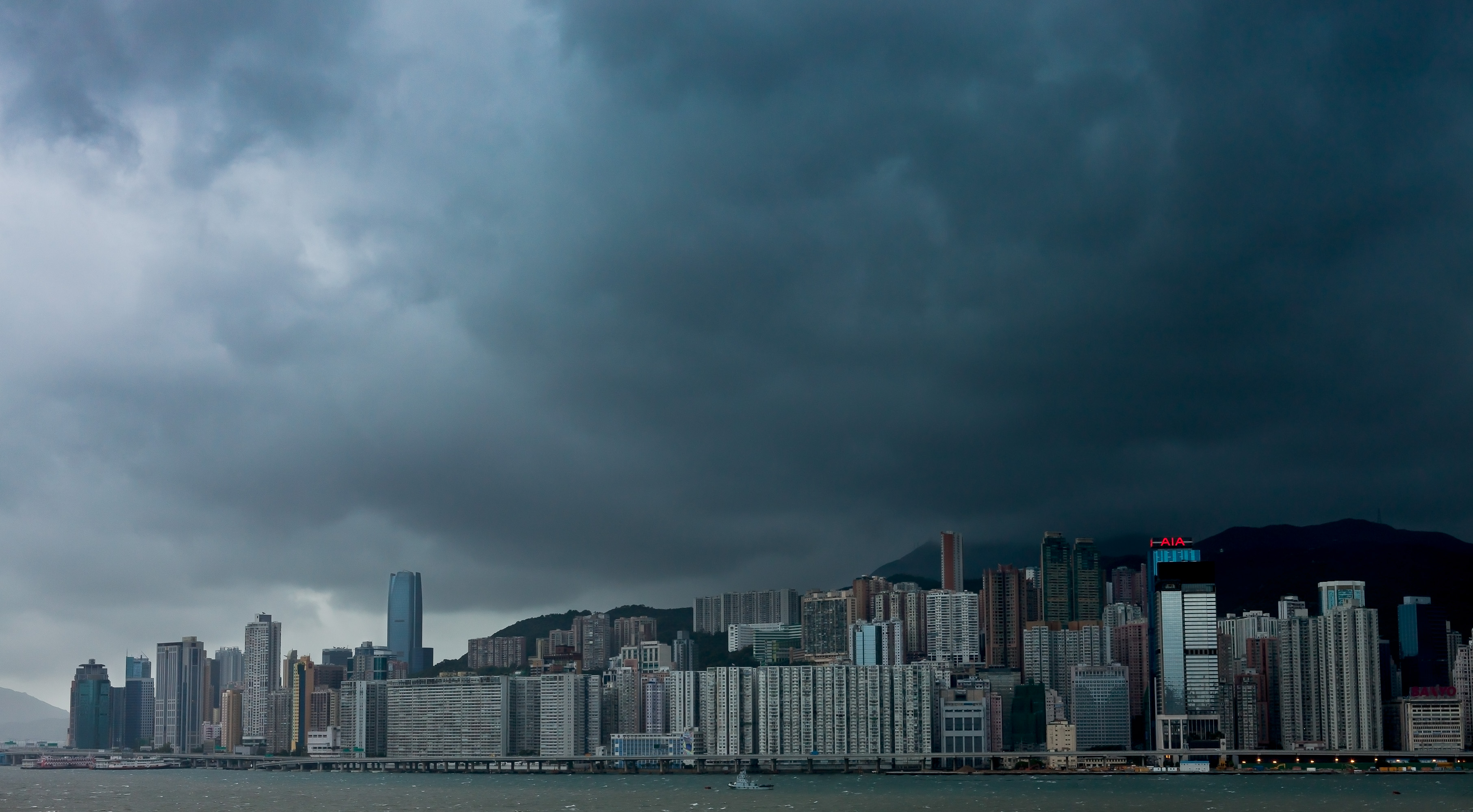 Hong Kong just before the storm