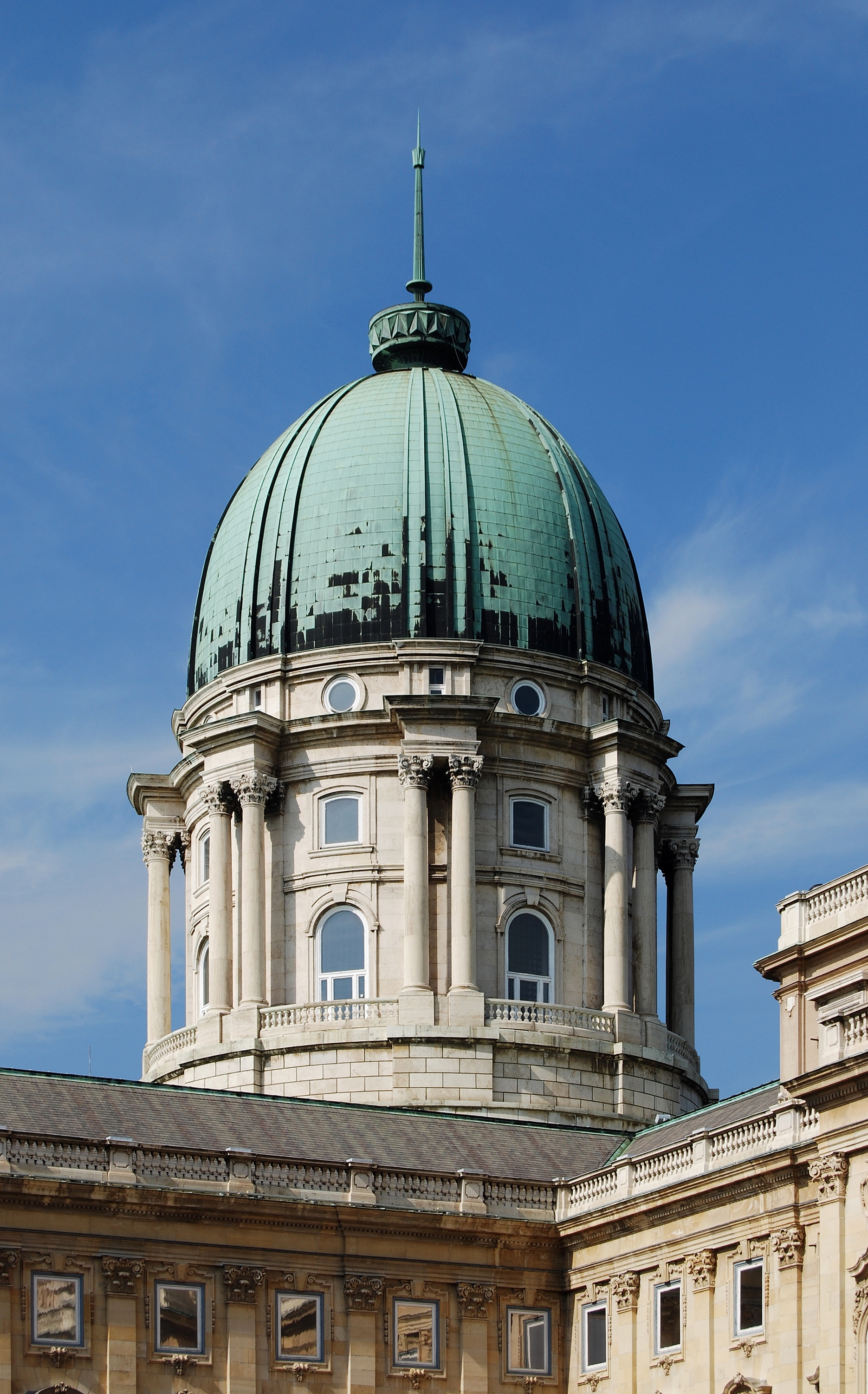 Kuppel Burgpalast Budapest September 2013