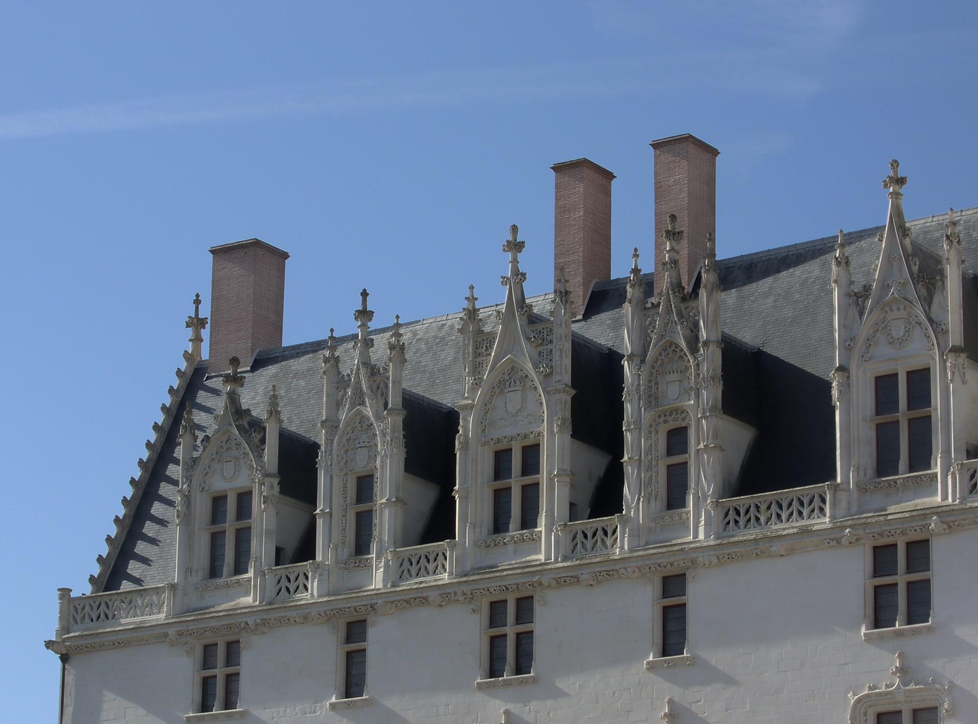 Nantes - château - toitures du Grand Gouvernement
