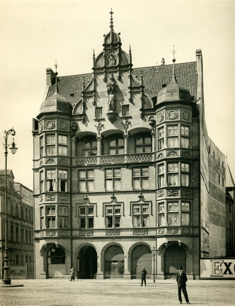 1899 Blätter für Architektur und Kunsthandwerk Tafel 041 Geschäftshaus der Striehlschen Waisenstiftung