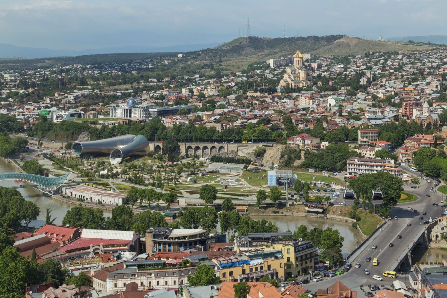 2016 Tbilisi, Widoki z Twierdzy Narikala (02)