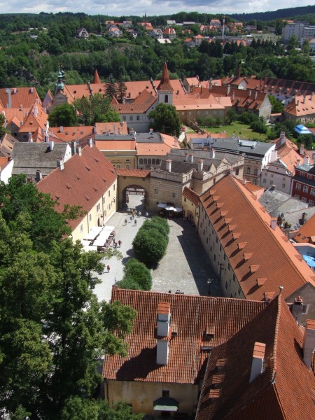 Český Krumlov (Krummau) - I. nádvoří zámku