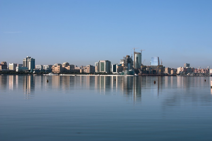 A view of the Baku bay, Azerbaijan