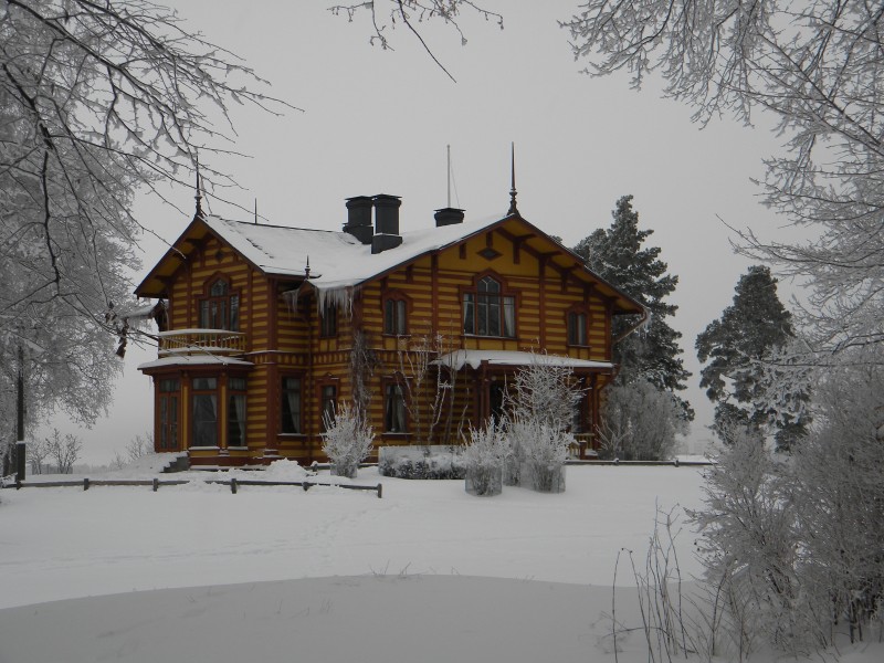 Aino Acktes villa in Helsinki in winter