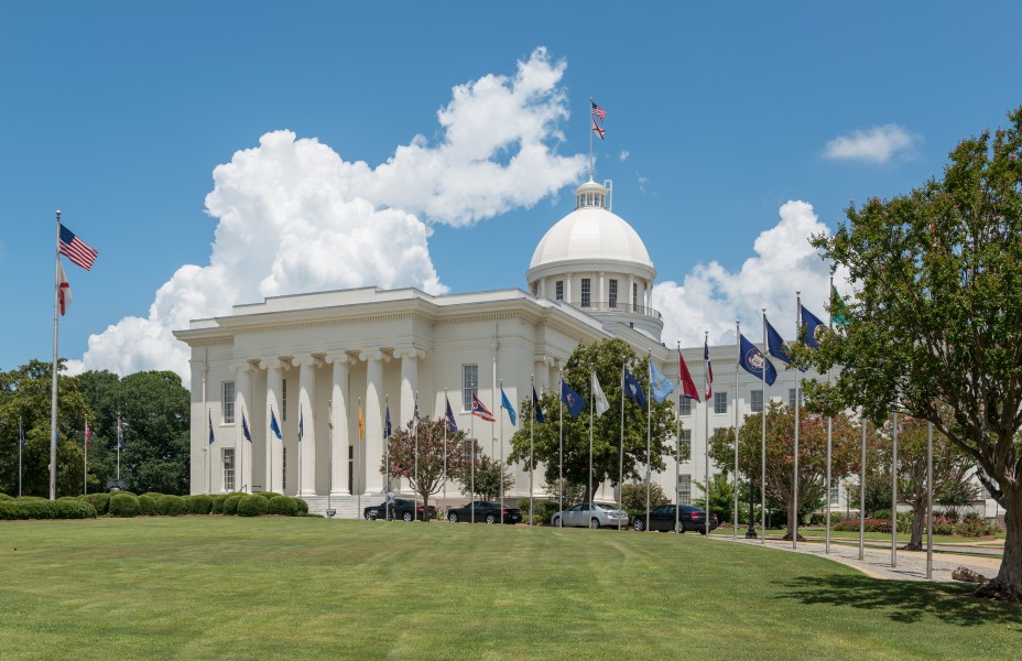 Alabama State Capitol, Montgomery, Southeast view 20160713 1