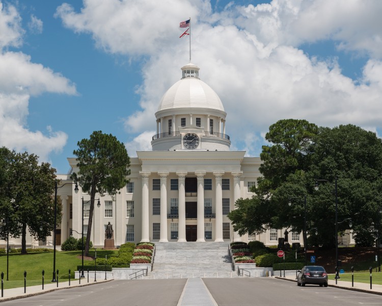 Alabama State Capitol, Montgomery, West view 20160713 1
