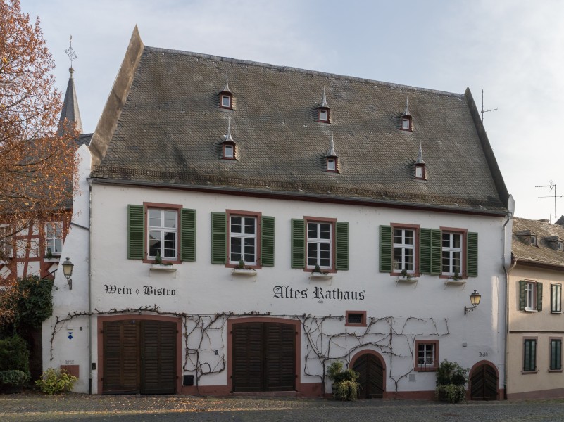 Altes Rathaus, Oestrich, West view 20141122 1