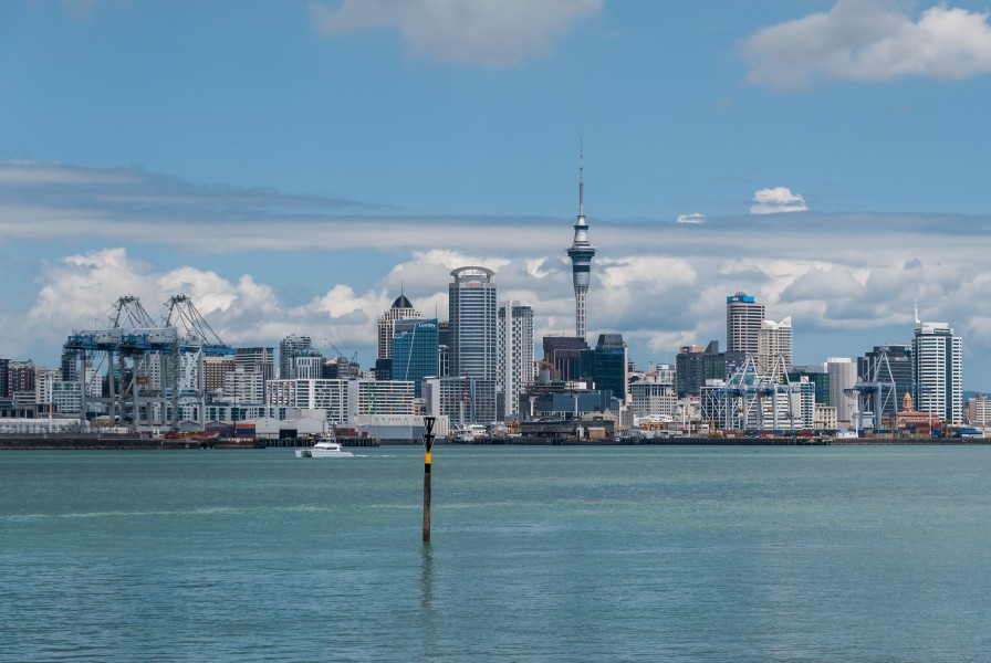 Auckland Skyline as seen from Devonport 100128 2