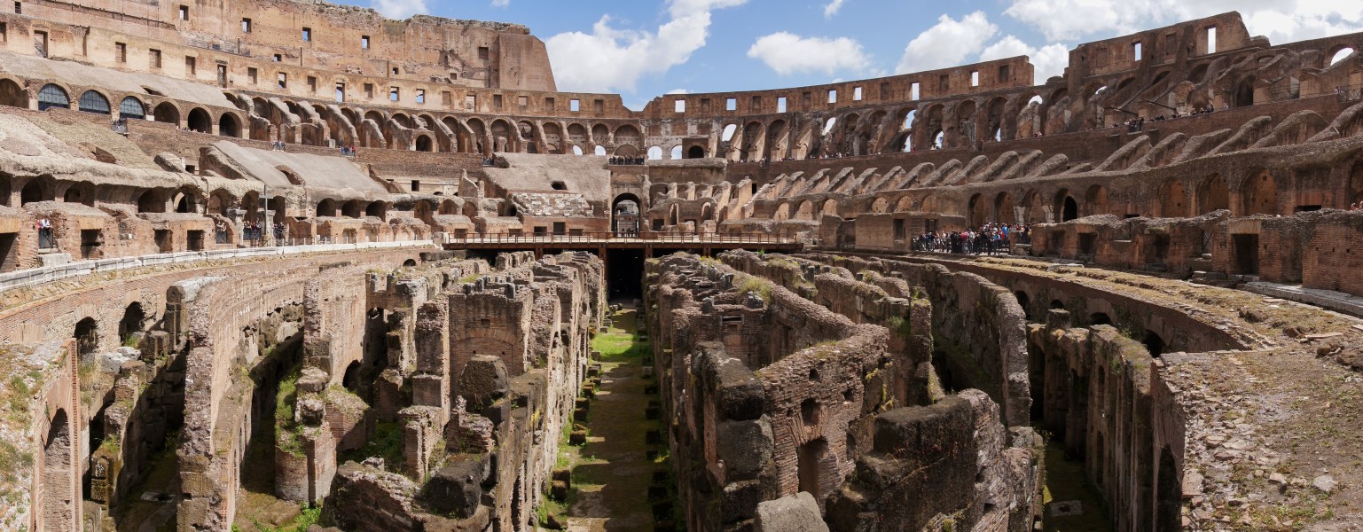 Colosseum interior 2012 sweep panorama