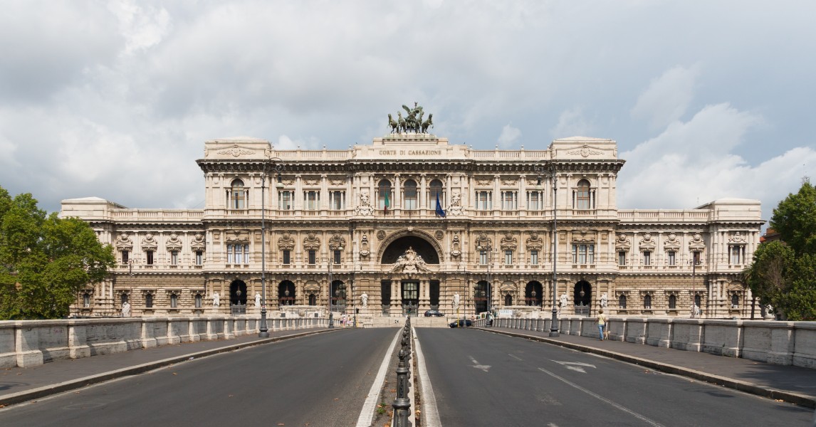 Courthouse facade, Rome, Italy