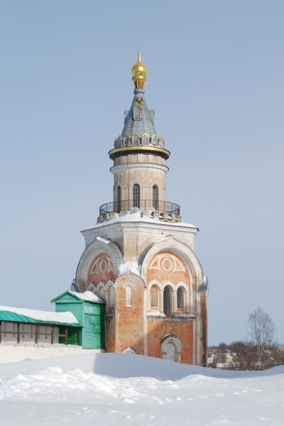Торжок. Борисоглебский монастырь. Свечная башня (1809, перестр. в 1860-е).