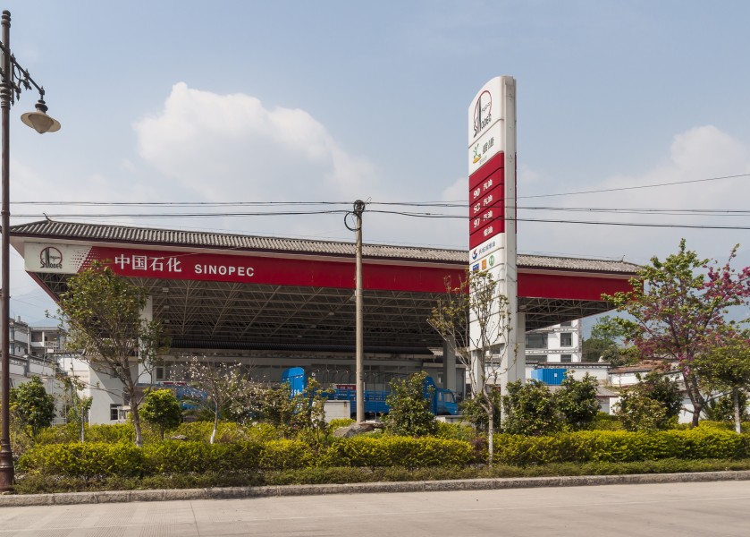 Dali Yunnan China SINOPEC-fuel-station-01