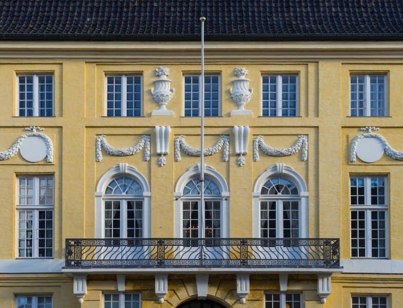 Det Gule palæ Amaliegade balcony Copenhagen Denmark