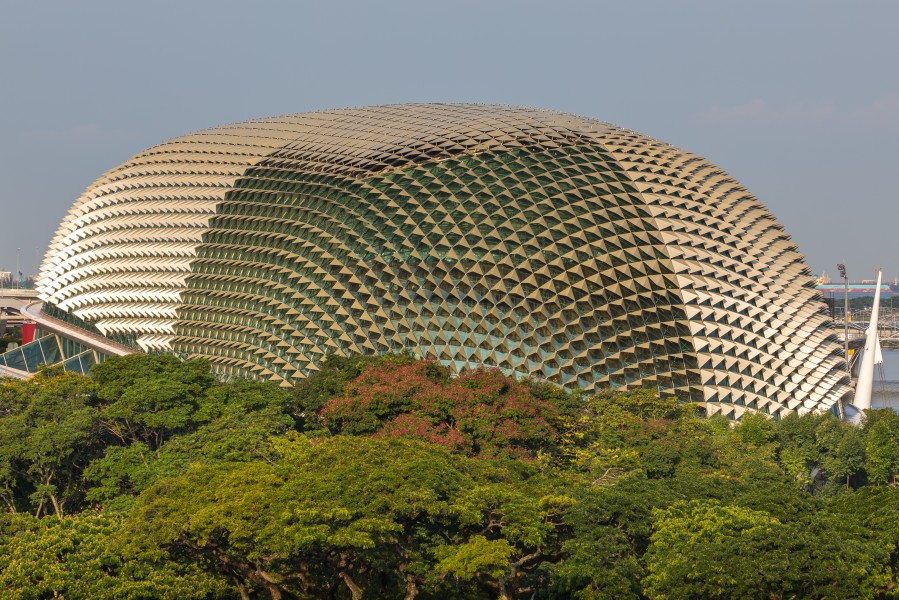 Dome of the Esplanade Theatres on the Bay Singapore