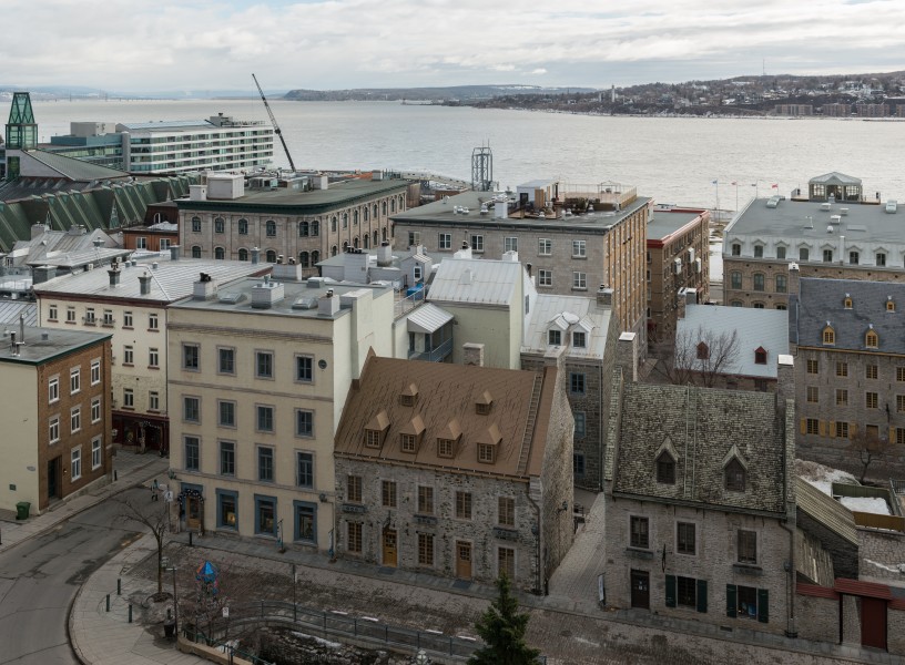 East view of the lower town of Vieux Québec 20170413 1