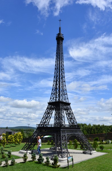 Eiffel Tower miniature in Krajno-Zagórze