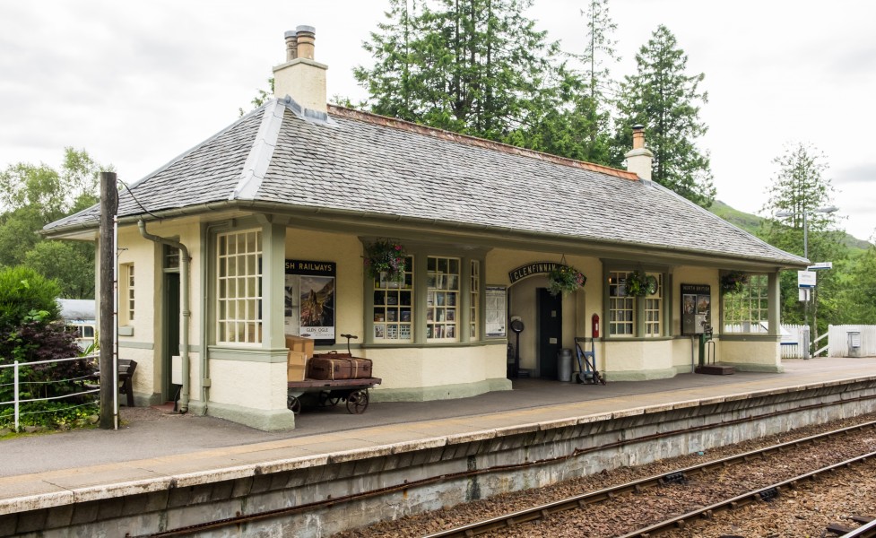 Glenfinnan railway station ticket office and waiting room