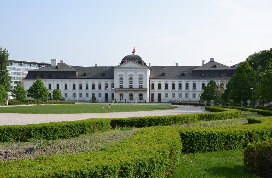 Grassalkovich Palace - view from gardens