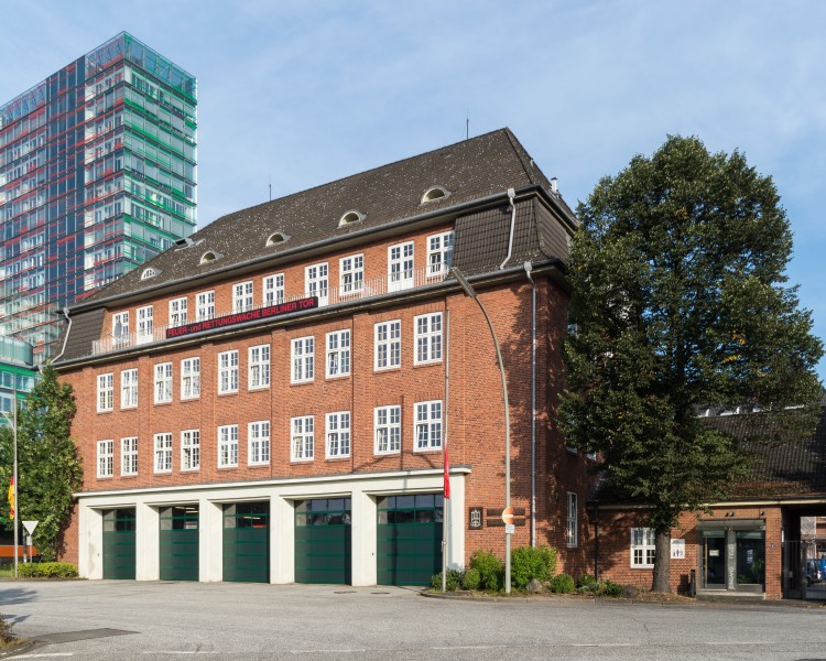 Hauptfeuerwache Berliner Tor (Hamburg-St. Georg).Fassade Westphalensweg.2.29205.ajb