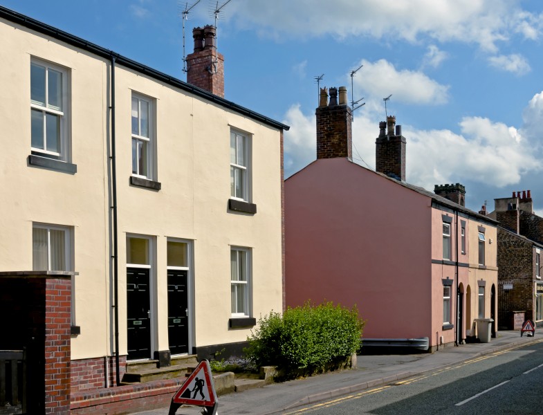 Houses on Catherine St, Macclesfield