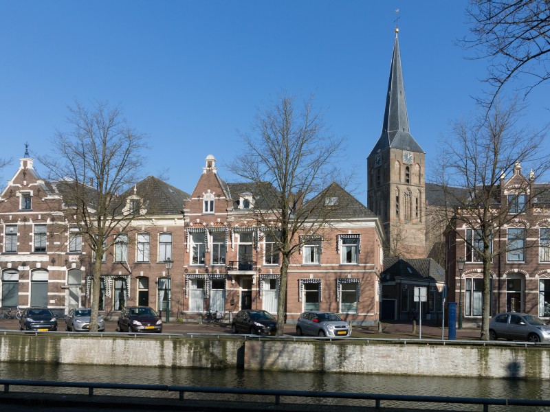 Kampen, toren van de Bovenkerk RM23053 vanaf Vloeddijk-Muntsteeg foto5 2016-02-17 12.05