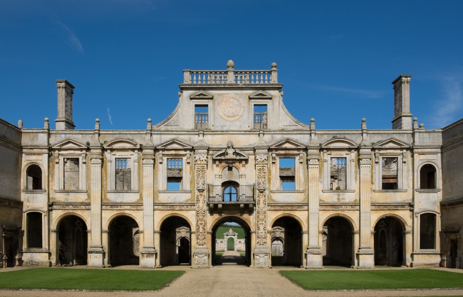 Kirby Hall - north front from inner courtyard