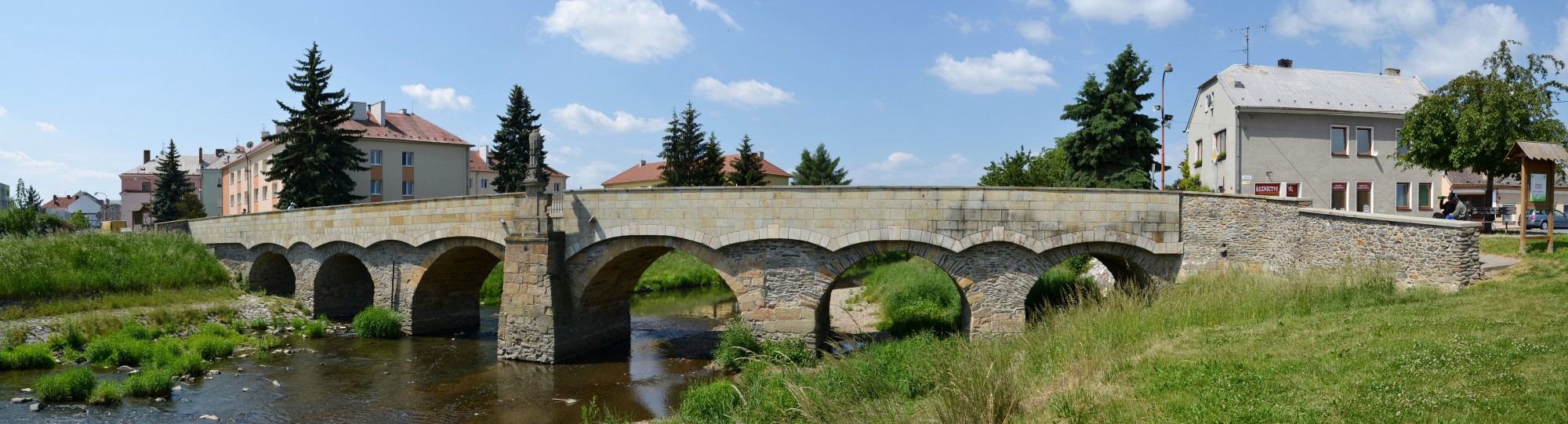 Litovel (Littau) - Svatojánský most - pano