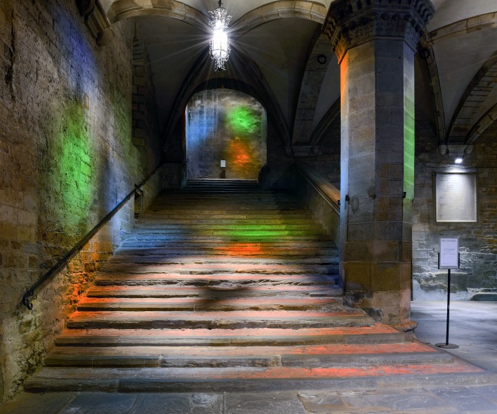Medieval staircase in Citta di Castello