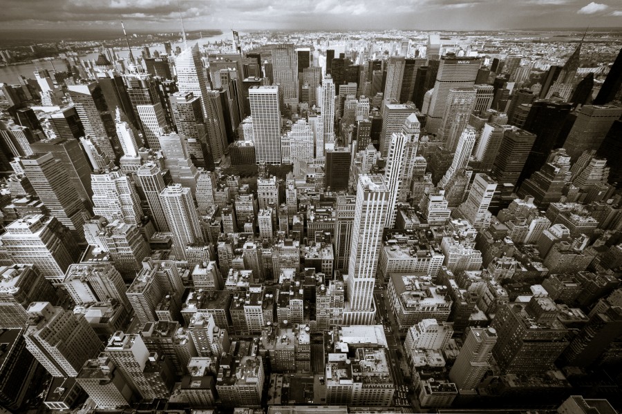 New York City (New York, USA), Empire State Building -- 2012 -- 6448 (bw)