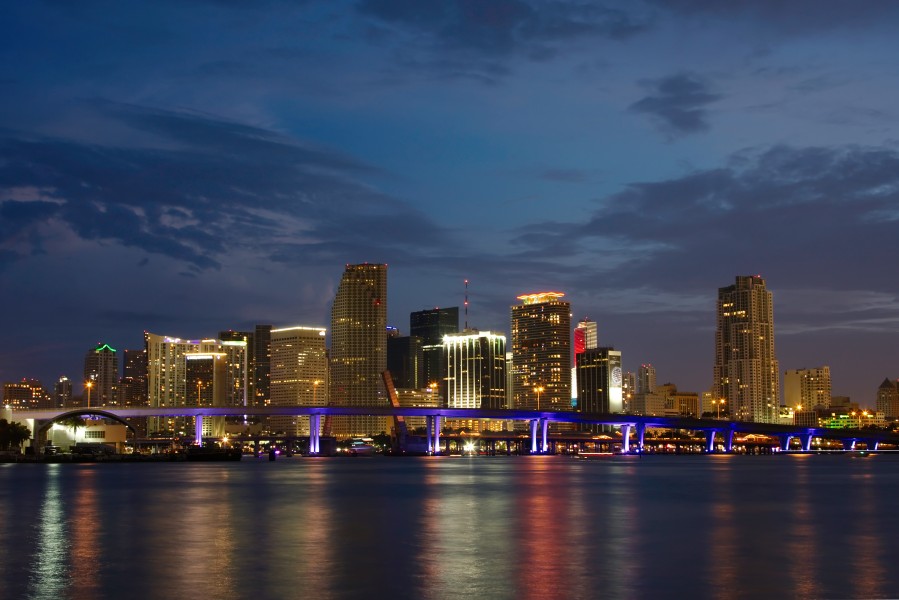 Night Panorama Miami Florida 5462