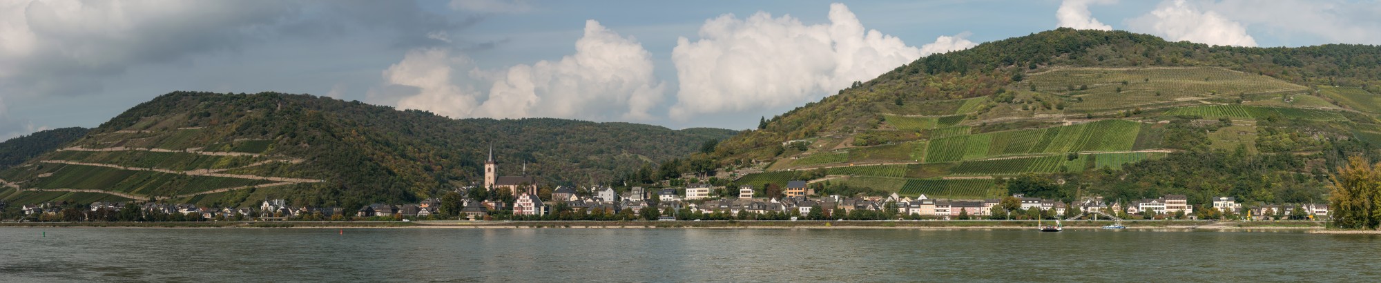 Panoramic view of Lorch (Rhein) 20141002 1