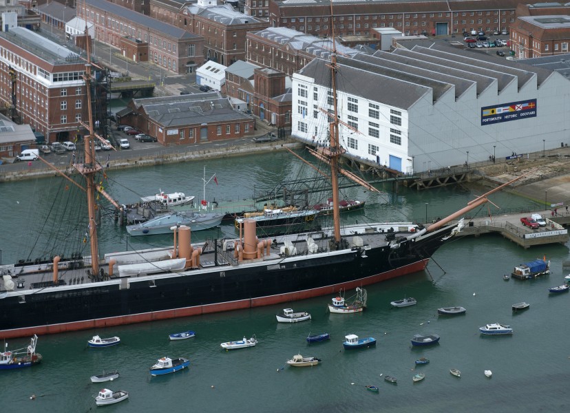 Portsmouth MMB 67 Royal Naval Dockyard - HMS Warrior
