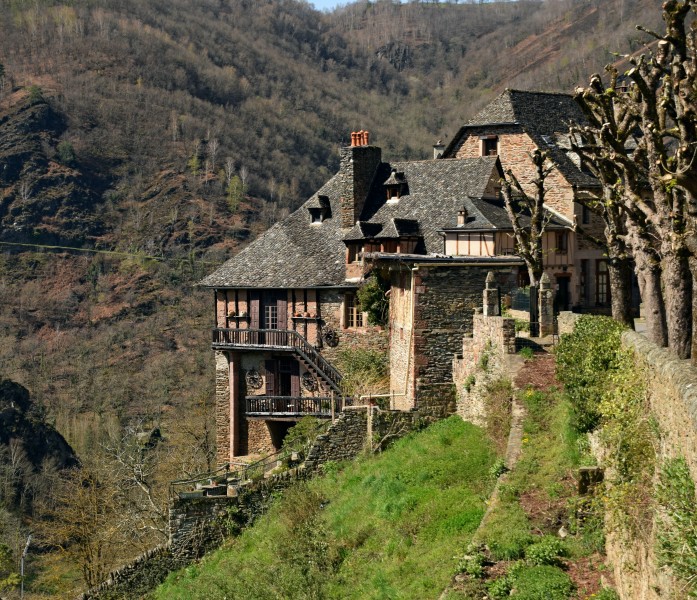 Residential houses in Conques