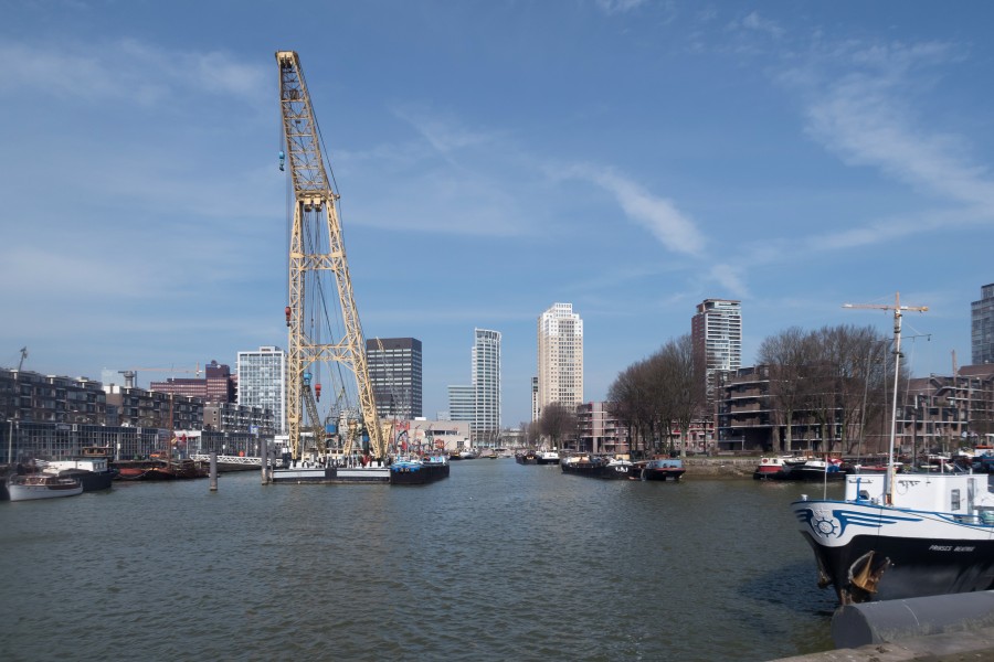 Rotterdam, de Leuvehaven vanaf Terwenakker IMG 1834 2018-03-18 12.32