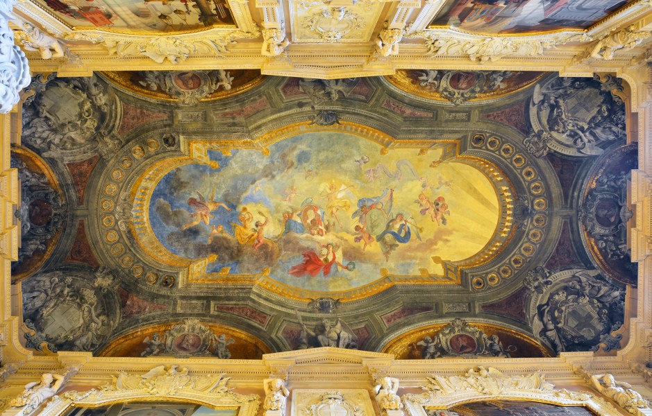 Royal Palace (Turin)- Ceiling royal staircase