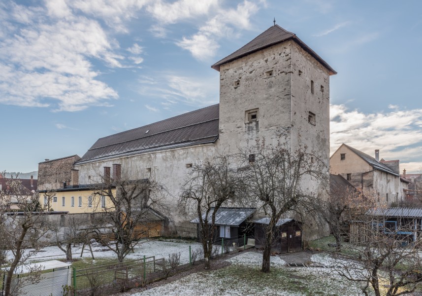 Sankt Veit Burggasse 9 Herzogsburg samt Stadtmauer NO-Ansicht 14122016 5683
