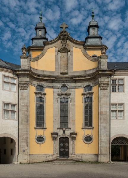 Schlosskirche, Bad Mergentheim, Southwest view 20150727 1