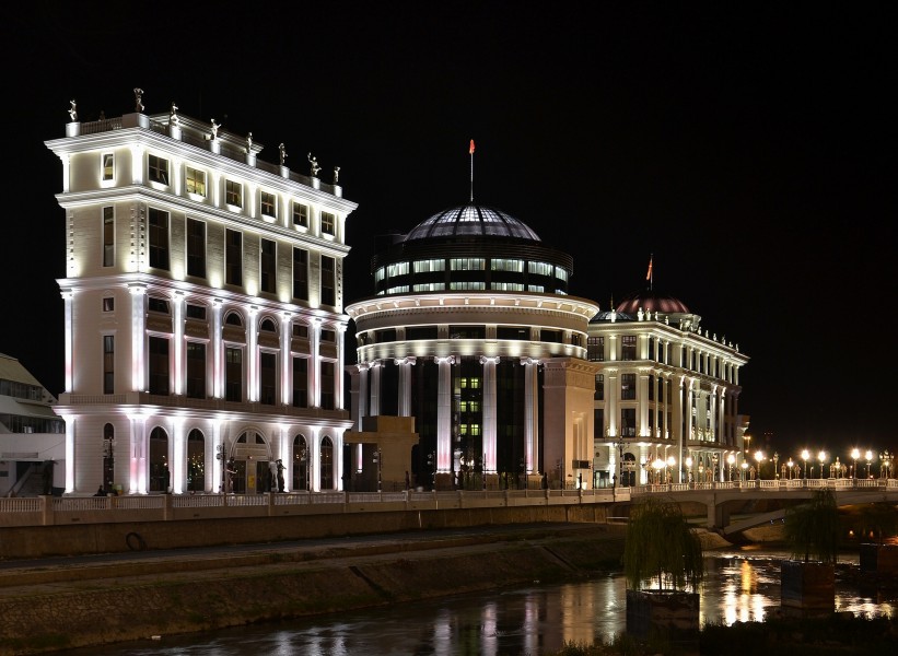 Skopje 2014 by night