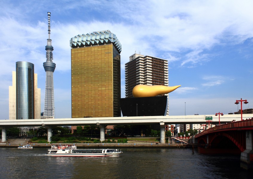 Skytree & Asahi Breweries Building, from Azumabashi, Asakusa Ⅳ