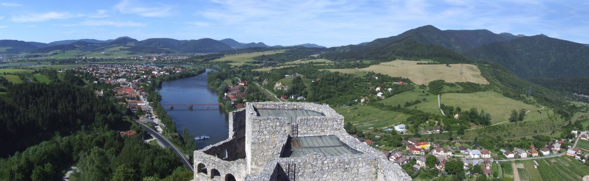 Strečno - pano from castle