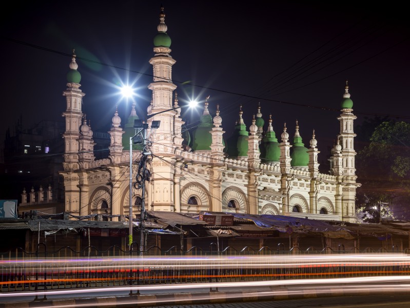 Tipu Sultan Mosque Dharmatala at Night