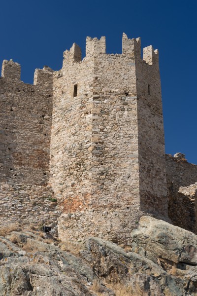 Tower castel Karystos, Euboea, Greece