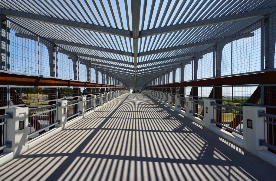 University of North Texas September 2015 40 (pedestrian bridge)