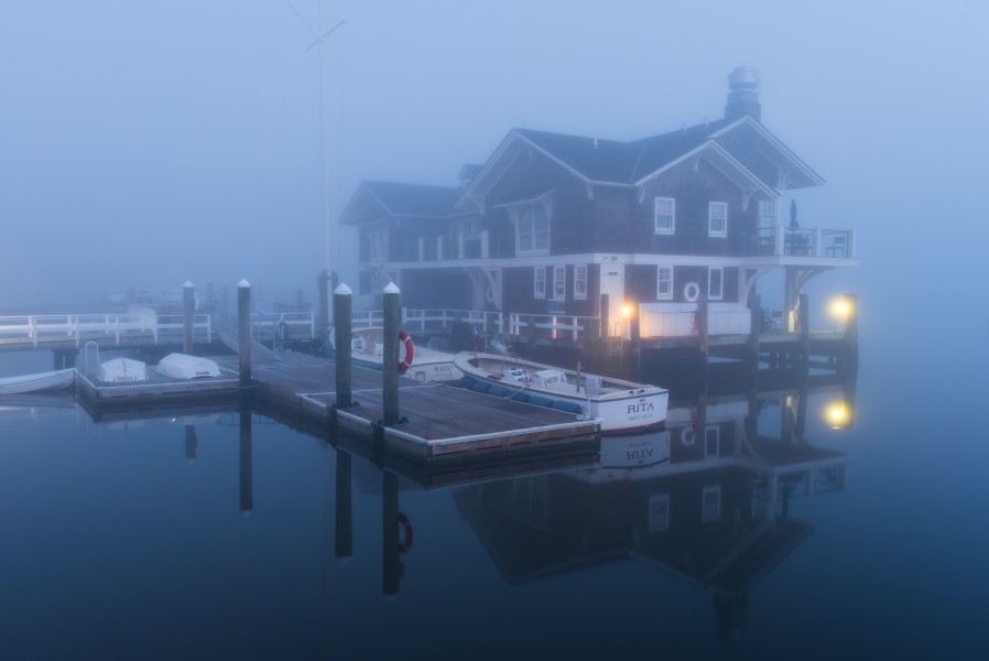 Watch Hill Yacht Club in fog